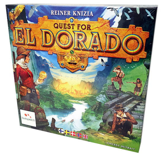 Quest For El Dorado peli edullisesti HyväPeli.fi:stä. Hinta: 30,90 €. Tuoteryhmä: Lautapelit ja seurapelit.