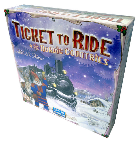 Ticket to Ride Nordic Countries (Menolippu Pohjoismaat) peli edullisesti HyväPeli.fi:stä. Hinta: 35,90 €. Tuoteryhmä: Lautapelit ja seurapelit.