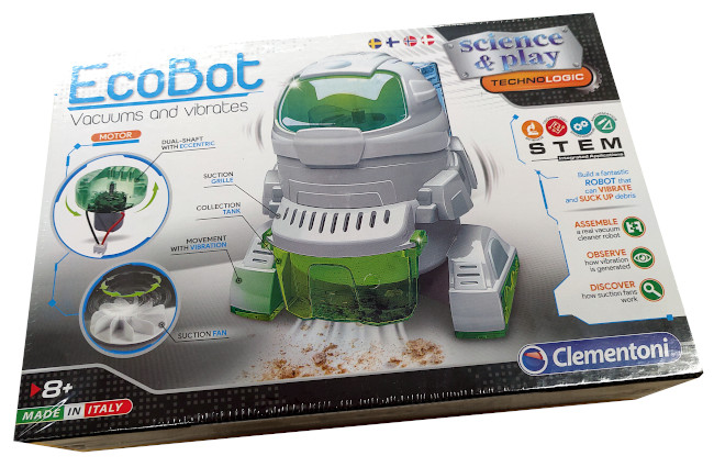 Clementoni Clementoni EcoBot Robotti peli edullisesti HyväPeli.fi:stä. Hinta: 12,90 €. Tuoteryhmät: Opettavat pelit, Rakennussarjat, Muut lelut, Rakennussarjat ja muut lelut