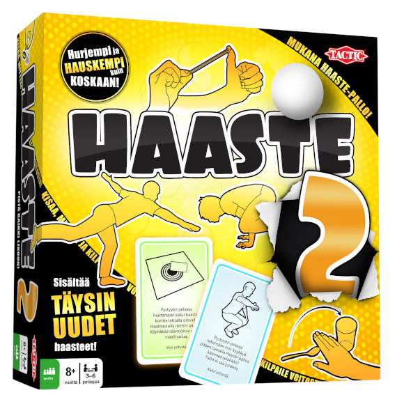 Tactic Haaste 2 peli edullisesti HyväPeli.fi:stä. Hinta: 23,90 €. Tuoteryhmät: Lautapelit ja seurapelit, Ulkopelit ja toimintapelit, Partypelit