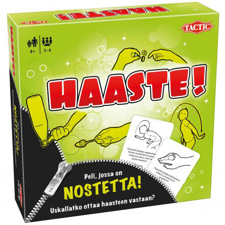 Tactic Haaste! peli edullisesti HyväPeli.fi:stä. Hinta: 25,90 €. Tuoteryhmät: Lautapelit ja seurapelit, Ulkopelit ja toimintapelit, Partypelit