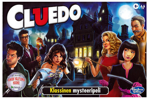 Hasbro Cluedo - Klassinen mysteeripeli peli edullisesti HyväPeli.fi:stä. Hinta: 26,90 €. Tuoteryhmä: Lautapelit ja seurapelit.