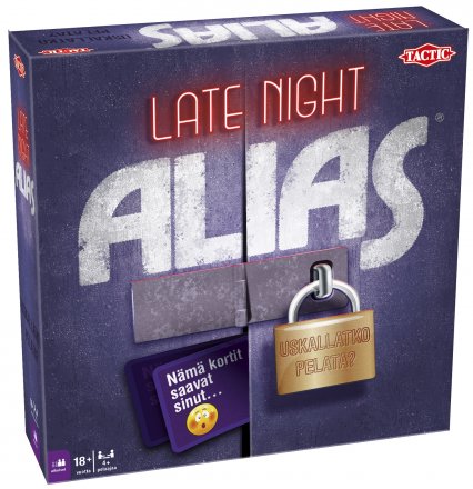 Tactic Late Night Alias peli edullisesti HyväPeli.fi:stä. Hinta: 16,90 €. Tuoteryhmät: Lautapelit ja seurapelit, Partypelit