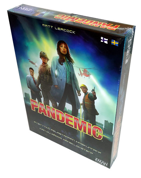 Pandemic (Pandemia) peli edullisesti HyväPeli.fi:stä. Hinta: 26,90 €. Tuoteryhmä: Lautapelit ja seurapelit.