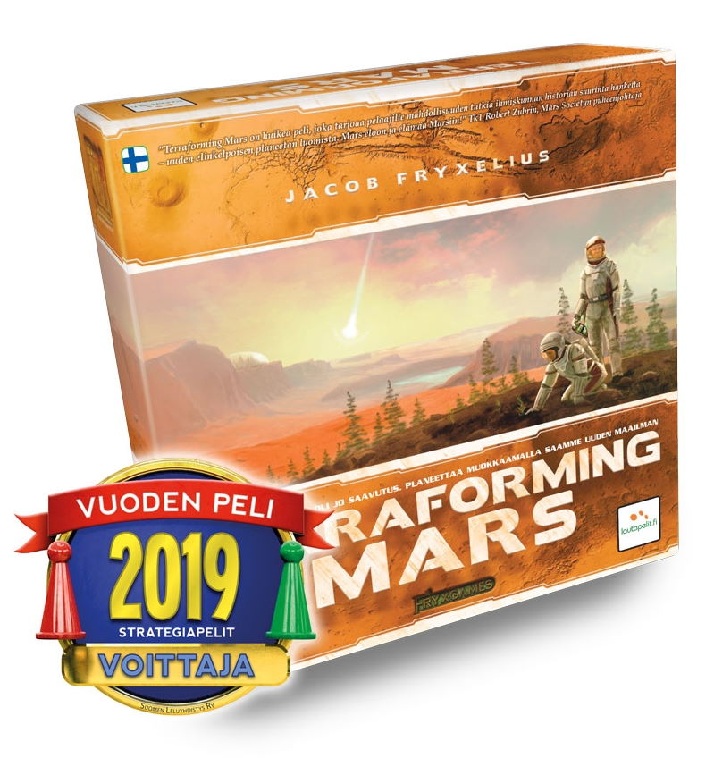 Terraforming Mars peli edullisesti HyväPeli.fi:stä. Hinta: 35,90 €. Tuoteryhmä: Lautapelit ja seurapelit.